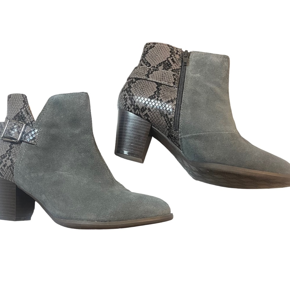 Vionic Naomi Python Grey Suede Ankle Boot Size 9 … - image 5